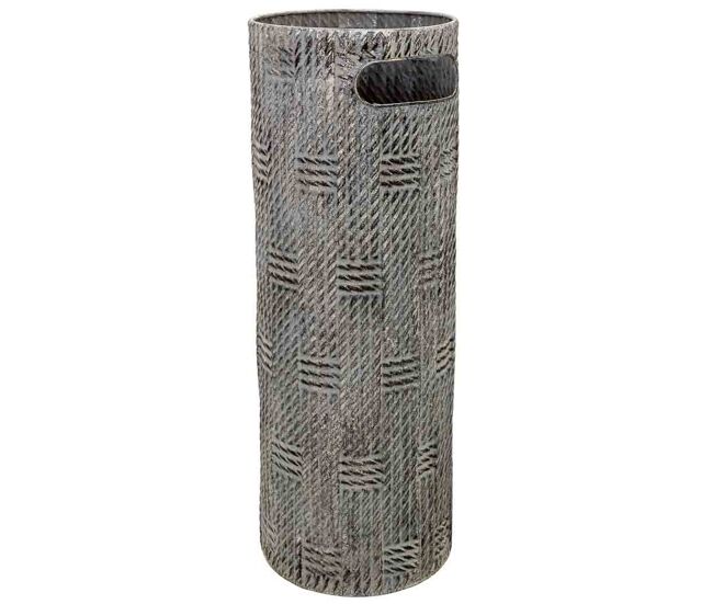 Paragüero de metal negro 20x20x55h cm