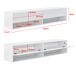 Estante de pared cajones puertas mueble soporte TV Estante de pared cajones puertas mueble soporte TV Blanco