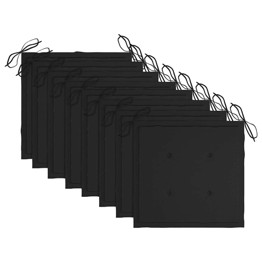 Cadeiras de jantar p jardim - Cadeiras de exterior 8 pcs c almofadões acácia maciça