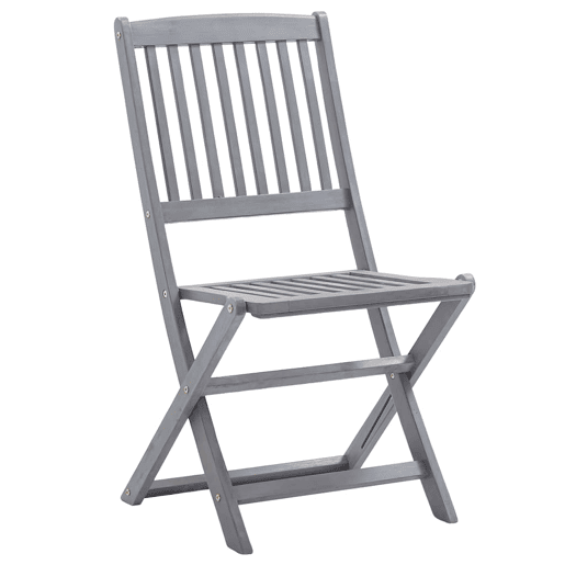 Cadeiras de exterior - Cadeiras de jardim dobráveis 8pcs c almofadões acácia maciça