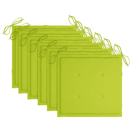 Cadeiras de jantar p jardim - Cadeiras de exterior 6 pcs c almofadões acácia maciça