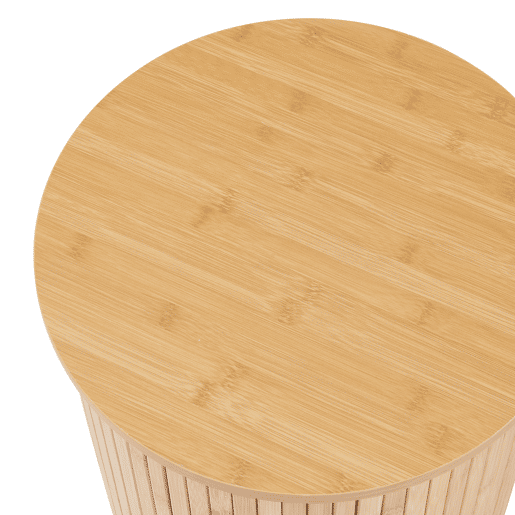 Mesa de apoio Ledepid 40xØ40 cm Natural en.casa