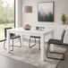 DUPI Mesa Comedor Aitana con Estructura y Tapa Superior de Madera 140x79 DUPI Mesa Comedor Aitana con Estructura y Tapa Superior de Madera 140x79 Blanco