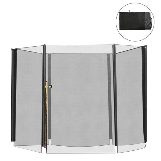 HOMCOM Rede de Segurança para Trampolim Rede de Substituição para Trampolins Ø244x180 cm Preto