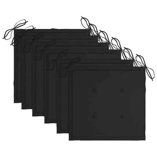 Cadeiras exterior - Cadeiras de jardim dobráveis c almofadões 6 pcs acácia maciça