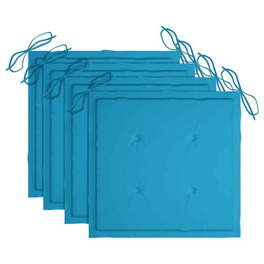 Cadeiras de jantar p jardim - Cadeiras de exterior 4 pcs c almofadões acácia maciça