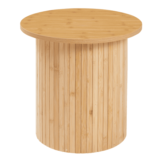 Mesa de apoio Ledepid 40xØ40 cm com tampo saliente Natural en.casa