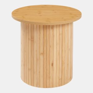 Mesa de apoio Ledepid 40xØ40 cm com tampo saliente Natural en.casa