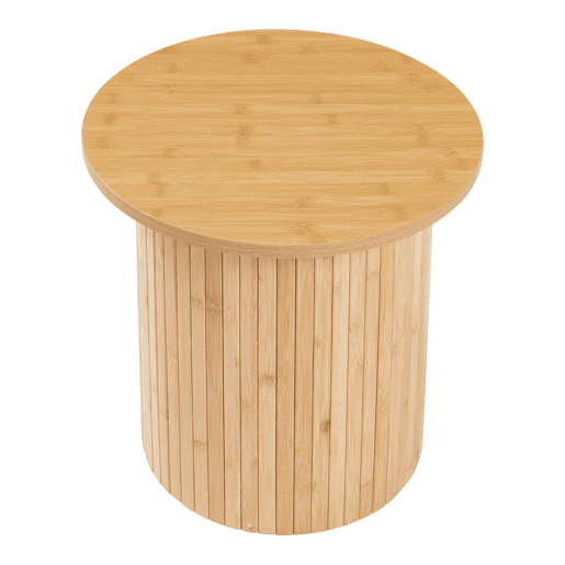 Mesa de apoio Ledepid 40xØ40 cm com tampo saliente Natural en.casa