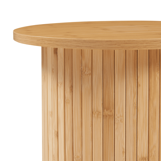 Mesa de apoio Ledepid 40xØ40 cm com tampo saliente Natural en.casa