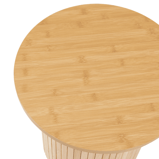 Mesa de apoio Ledepid 40xØ40 cm com tampo saliente Natural en.casa