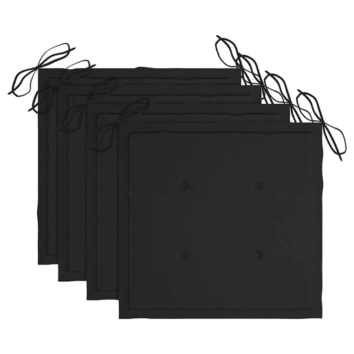 Cadeiras de jantar p jardim - Cadeiras de exterior 4 pcs c almofadões acácia maciça