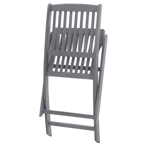 Cadeiras de exterior - Cadeiras de jardim dobráveis 8pcs c almofadões acácia maciça