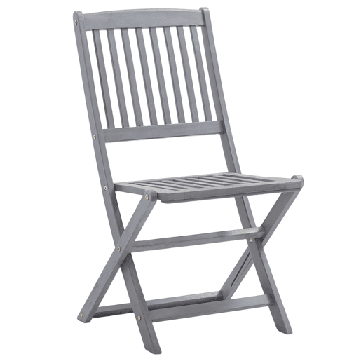 Cadeiras de exterior - Cadeiras de jardim dobráveis 8pcs c almofadões acácia maciça