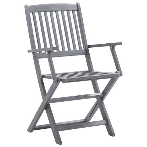 Cadeiras exterior - Cadeiras de jardim dobráveis c almofadões 6 pcs acácia maciça