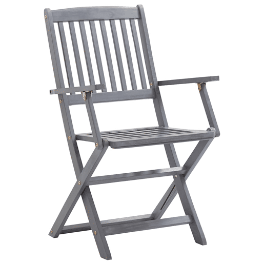 Cadeiras exterior - Cadeiras de jardim dobráveis c almofadões 6 pcs acácia maciça