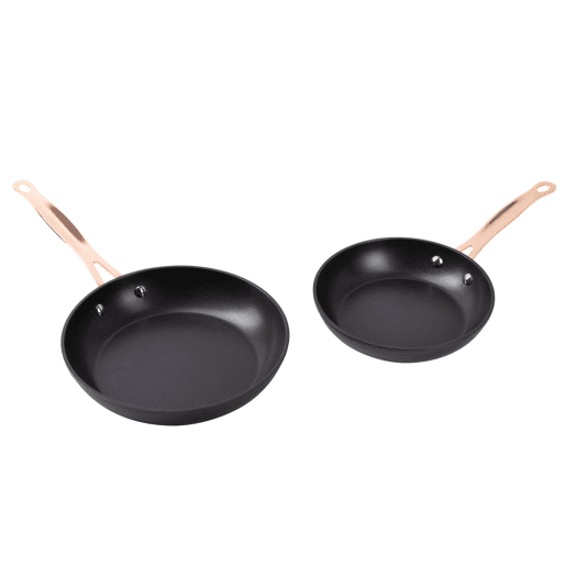 Frigideiras de indução de cobre Ø20Ø24cm e facas de cozinha