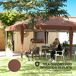 Carpa Plegable Acero, Tela Oxford Outsunny Carpa Plegable Acero, Tela Oxford Outsunny Marrón