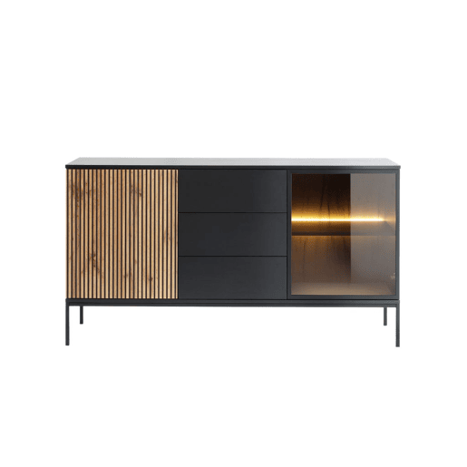 Aparador AMBIHOME ANNA 01 - Carvalho Wotan, C154xA83xP39cm