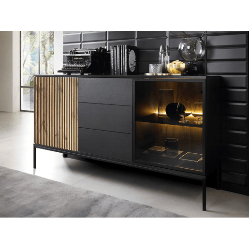 Aparador AMBIHOME ANNA 01 - Carvalho Wotan, C154xA83xP39cm