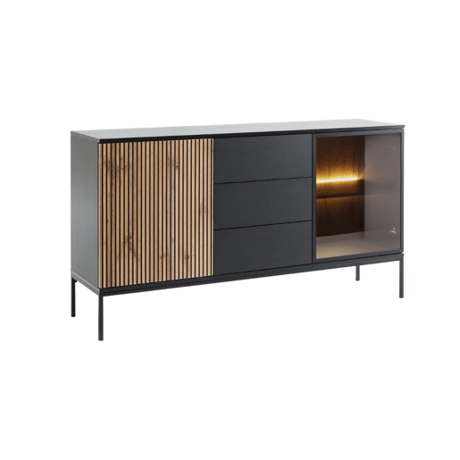 Aparador AMBIHOME ANNA 01 - Carvalho Wotan, C154xA83xP39cm