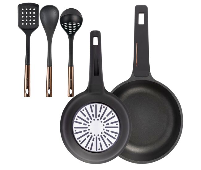Sartenes ø20ø24cm inducción copper y utensilios de cocina