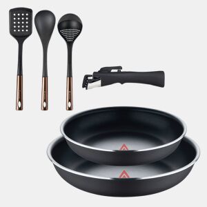 Frigideiras de indução Click&Cook Ø22Ø26cm e utensílios de cozinha