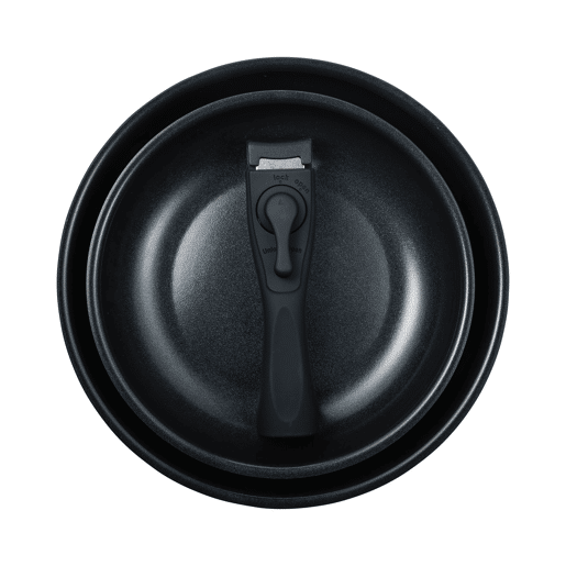 Frigideiras de indução Click&Cook Ø22Ø26cm e facas de cozinha