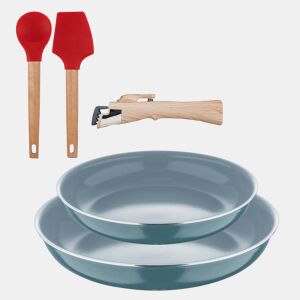 Frigideiras de indução Click&Cook Ø22Ø26cm e utensílios de cozinha