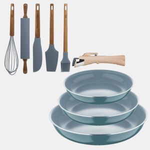 Frigideiras de indução Click&Cook Ø18Ø20Ø24cm e utensílios de cozinha