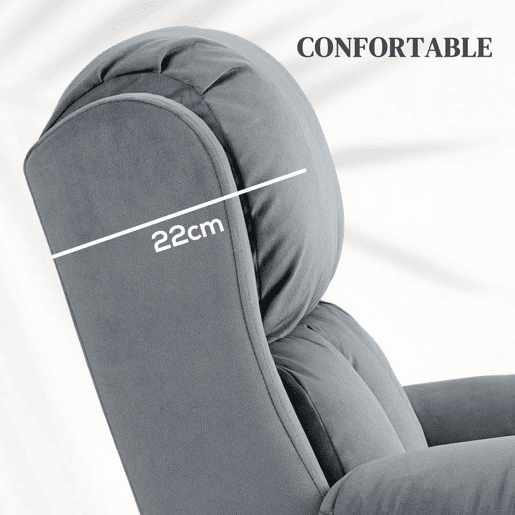 HOMCOM Poltrona Reclinável Elétrica com Função de Elevação, Massagem Vibratória e Calor, Comandos Remotos, Apoio para Pés, Pele Sintética, Bolsos Laterais, Cinzento