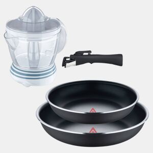 Frigideiras de indução Click&Cook Ø22Ø26cm e espremedor de 1,2L