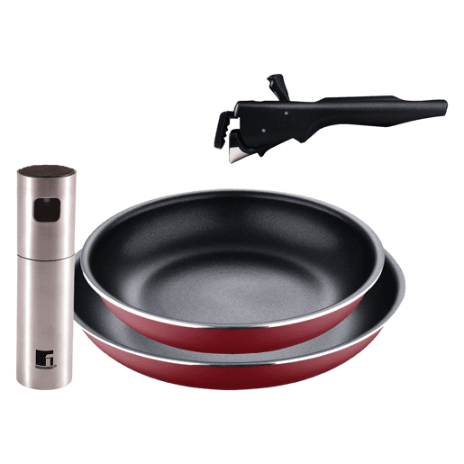 Frigideiras de indução Click&Cook Ø22Ø26cm e Pulverizador de óleo