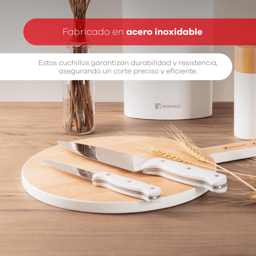 Frigideiras de indução Click&Cook Ø24Ø28cm e facas de cozinha