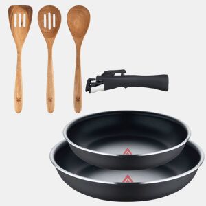 Frigideiras de indução Click&Cook Ø22Ø26cm e utensílios de cozinha