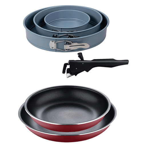 Conjunto de frigideiras de indução Click&Cook Ø22Ø26cm e forma para forno