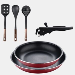 Frigideiras de indução Click&Cook Ø22Ø26cm e utensílios de cozinha