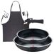 Sartenes inducción Click&Cook y Delantal Sartenes inducción Click&Cook y Delantal Negro