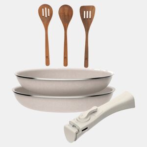 Frigideiras de indução Click&Cook Ø24Ø28cm e utensílios de cozinha