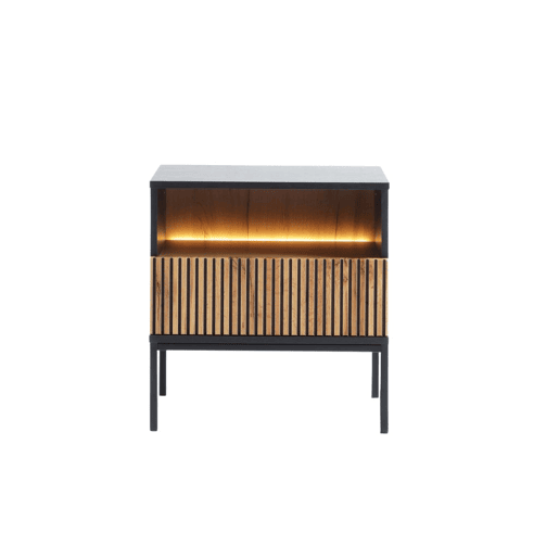 Mesa de cabeceira AMBIHOME ANNA - Carvalho Wotan, C54xA56xP39cm