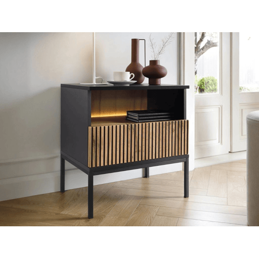 Mesa de cabeceira AMBIHOME ANNA - Carvalho Wotan, C54xA56xP39cm