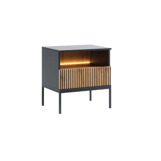 Mesa de cabeceira AMBIHOME ANNA - Carvalho Wotan, C54xA56xP39cm