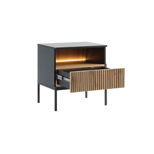Mesa de cabeceira AMBIHOME ANNA - Carvalho Wotan, C54xA56xP39cm