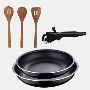 Frigideiras de indução Click&Cook Ø22Ø26cm e utensílios de cozinha