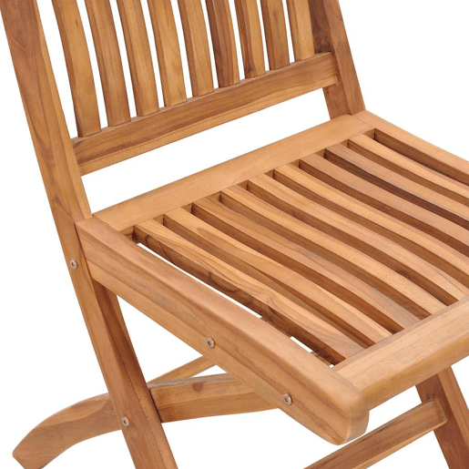 Cadeiras de jardim - Cadeiras de exterior dobráveis c almofadões 8 pcs teca maciça