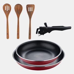 Frigideiras de indução Click&Cook Ø22Ø26cm e utensílios de cozinha