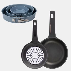 Conjunto de frigideiras de indução Copper Ø20Ø24cm e forma para forno