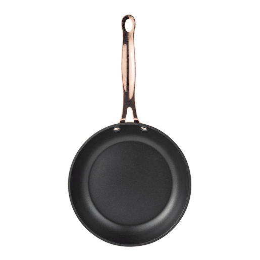 Frigideiras de indução de cobre Ø20Ø24cm e conjunto de talheres de 16 peças