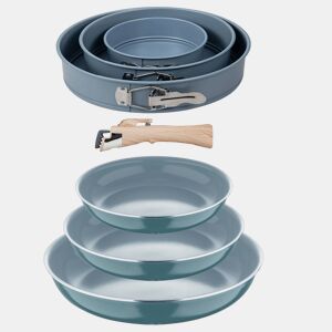 Conjunto de frigideiras de indução Click&Cook Ø18Ø20Ø24cm e forma para forno