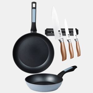 Frigideiras de indução NOIA Ø20Ø26cm e facas de cozinha